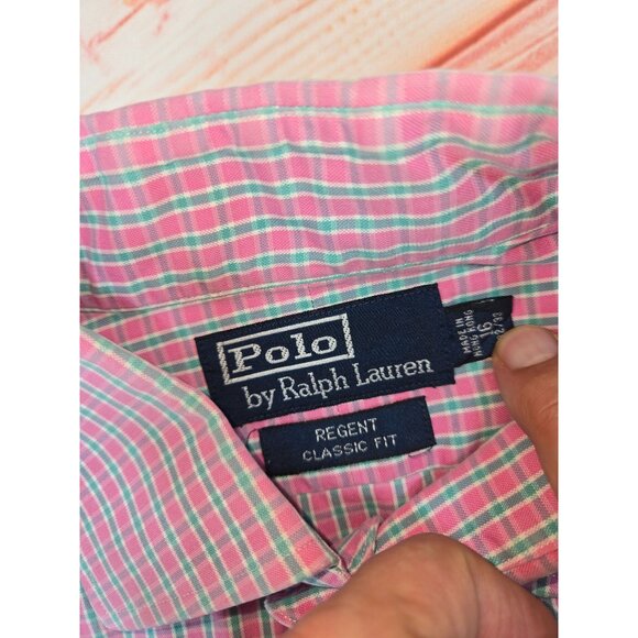 Polo Ralph Lauren Mens Classic Fit Pink Dress Shirt 15.5/33 - Picture 5 of 7